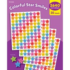 Colorful Star Smiles Mini Stickers Value Pack