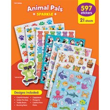 Animal Pals Sparkle Stickers Variety Pack
