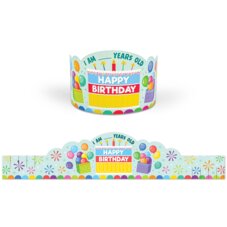 Colorful Happy Birthday Crowns