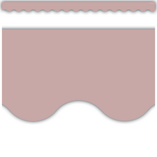 Light Mauve Scalloped Border Trim