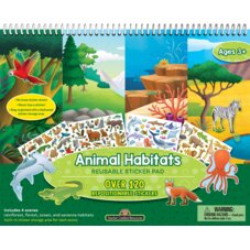 Animal Habitats Reusable Sticker Pad