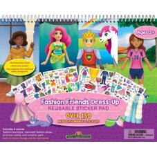 Fashion Friends Dress-Up Reusable Sticker Pad