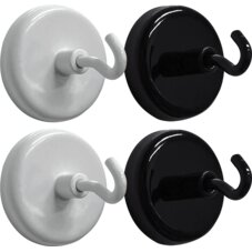 Black and White Magnetic Hooks