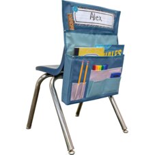 Blue & Gray Chair Pocket - For Standard-Sized Chairs