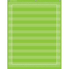 Lime Polka Dots 10 Pocket Chart