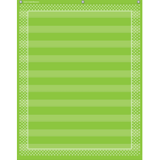 Lime Polka Dots 10 Pocket Chart