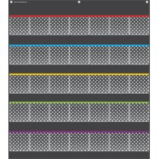 Black Polka Dots Storage Pocket Chart