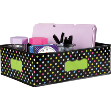 Chalkboard Brights Storage Bin