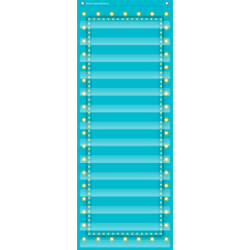 Light Blue Marquee 14 Pocket Chart