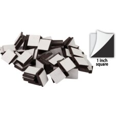 Adhesive Magnetic Squares 1" 50-Pack