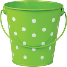 Lime Polka Dots Bucket