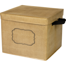 Burlap Storage Box