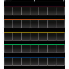 Black Storage Pocket Chart