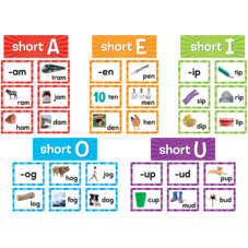 Short Vowels Pocket Chart Cards