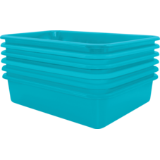 Teal Large Plastic Letter Tray 6 Pack