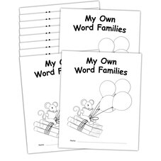 My Own Books: My Word Families Book, 10 Pack