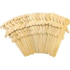 STEM Basics: People-Shaped Craft Sticks - 50 count