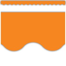 Orange Scalloped Border Trim