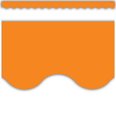 Orange Scalloped Border Trim