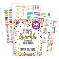 Confetti Lesson Planner with stickers