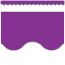 Purple Scalloped Border Trim