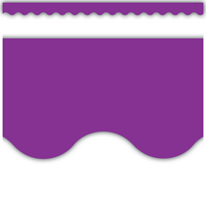 Purple Scalloped Border Trim