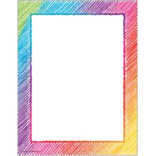 Colorful Scribble Computer Paper