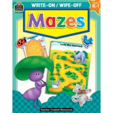 Write-On/Wipe-Off Book: Mazes