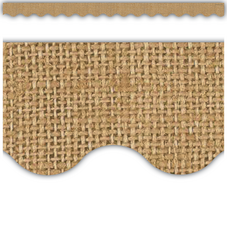 Burlap Scalloped Border Trim