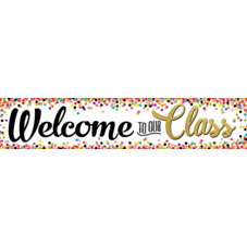 Confetti Welcome to Our Class Banner