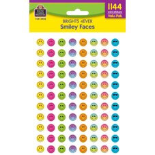 Brights 4Ever Smiley Faces Mini Stickers Valu-Pak