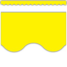 Yellow Scalloped Border Trim