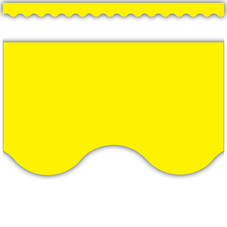 Yellow Scalloped Border Trim