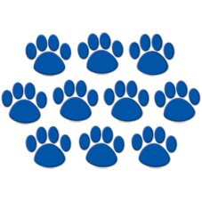 Blue Paw Prints Accents