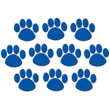 Blue Paw Prints Accents