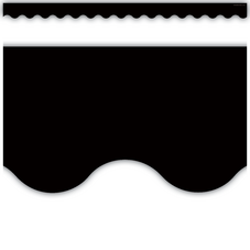 Black Scalloped Border Trim