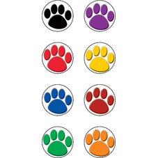 Colorful Paw Prints Mini Stickers