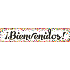 Confetti Bienvenidos Banner