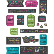 Chalkboard Brights Positive Sayings Mini Bulletin Board