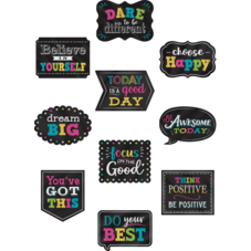 Chalkboard Brights Positive Sayings Accents