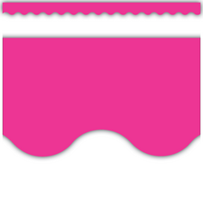 Hot Pink Scalloped Border Trim