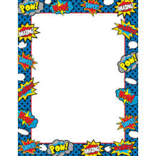 Superhero Computer Paper