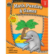 Ready-Set-Learn: Math Puzzles and Games Grade 1
