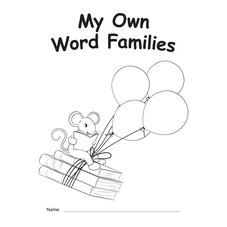 My Own Books: My Word Families Book