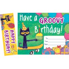 Pete the Cat Groovy Birthday! Bookmark Awards