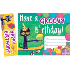 Pete the Cat Groovy Birthday! Bookmark Awards