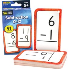 Subtraction 0-12 Flash Cards