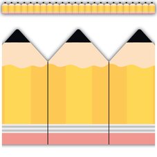 Pencils Die-Cut Border Trim