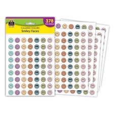 Calming Colors Smiley Faces Mini Stickers