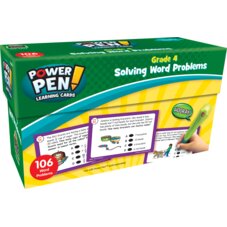 Power Pen Learning Cards: Solving Word Problems Grade 4